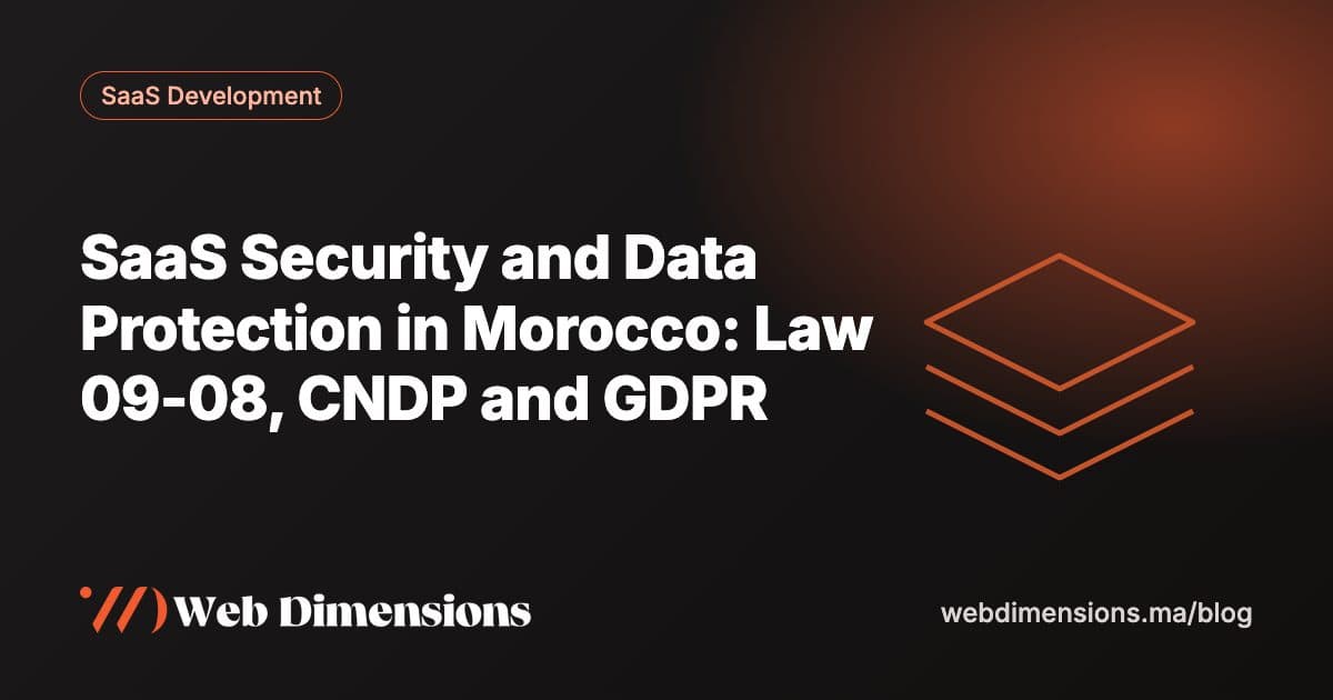 SaaS Security and Data Protection in Morocco: Law 09-08, CNDP and GDPR