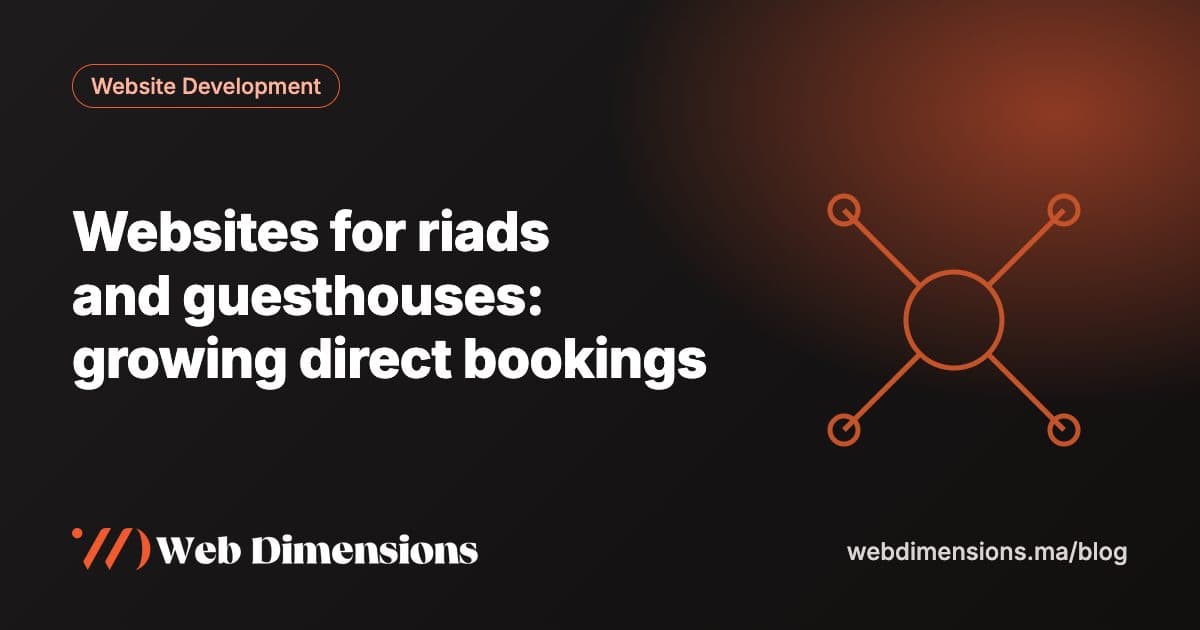 Websites for riads and guesthouses: growing direct bookings