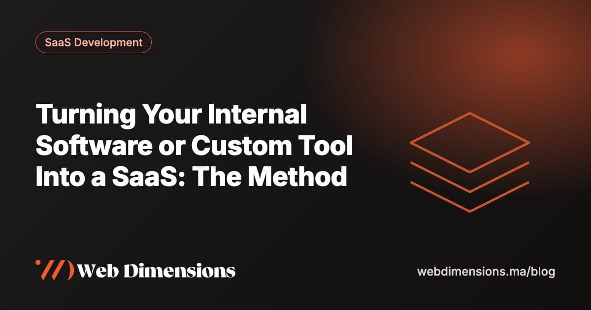Turning Your Internal Software or Custom Tool Into a SaaS: The Method