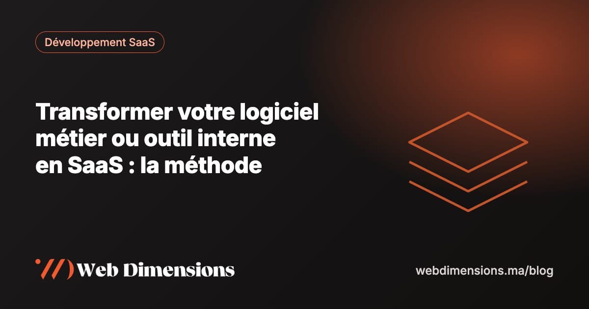 Transformer votre logiciel métier ou outil interne en SaaS : la méthode