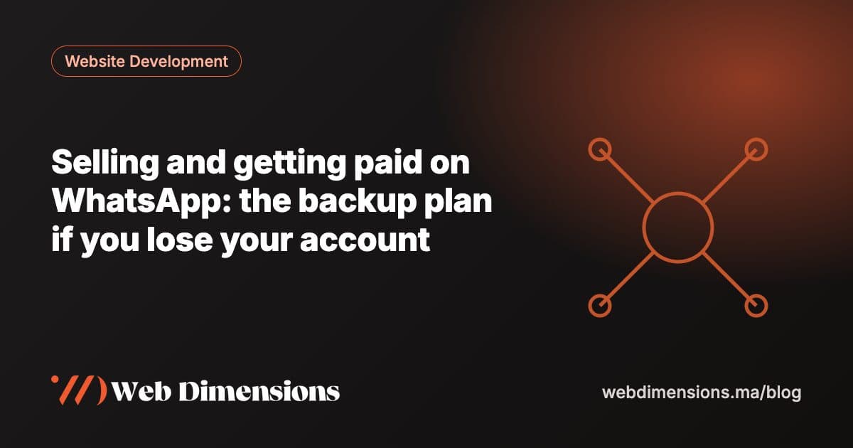 Selling and getting paid on WhatsApp: the backup plan if you lose your account